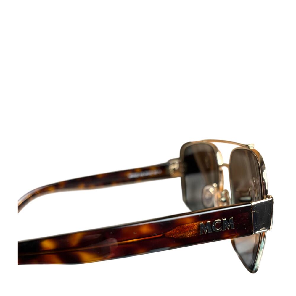 NEW MCM Unisex Aviator Sunglasses w/ Leather Side Pouch - Picture 3 of 8
